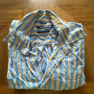 Mens Large Nautica Dress Shirt
